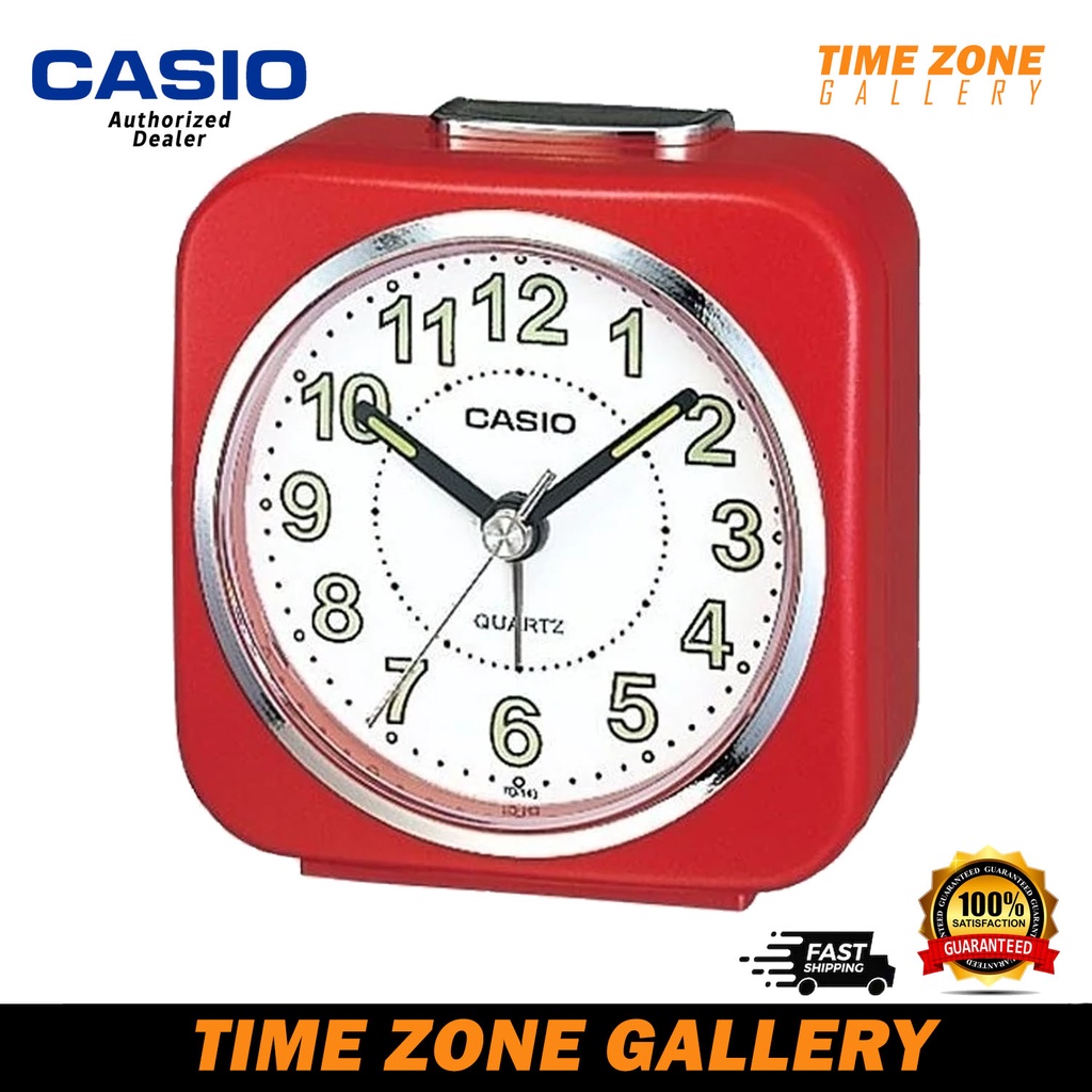 Casio Alarm Clock, Red TQ143S4DF Shopee Malaysia