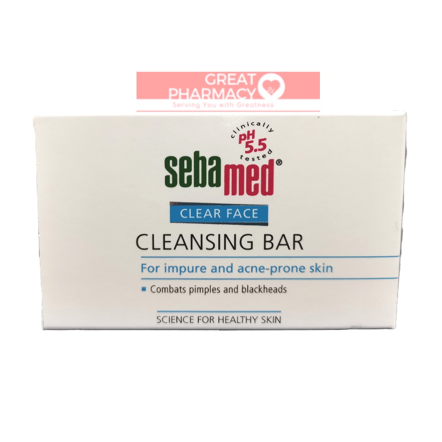 Sebamed Clear Face Teenage Cleansing Bar 100g (Exp 02/2025) Shopee