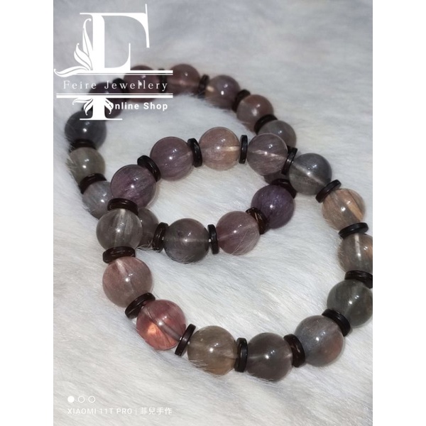 Natural Fluorite Bracelet 13mm+- 天然拉丝萤石手串| Shopee Malaysia