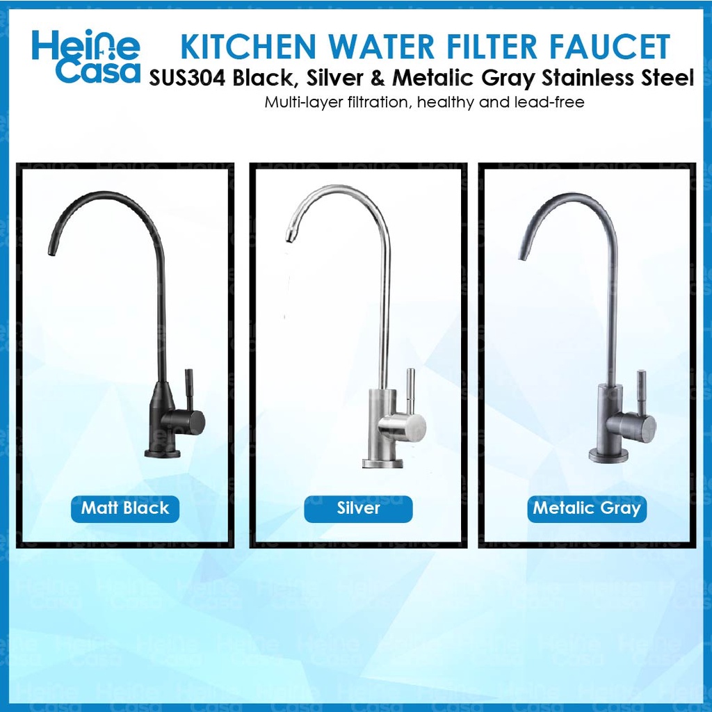304 Stainless steel Water Purification Faucet sink tap with fittings
