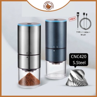 Bincoo Electric Coffee Grinder CNC420 Stainless Steel Burr with