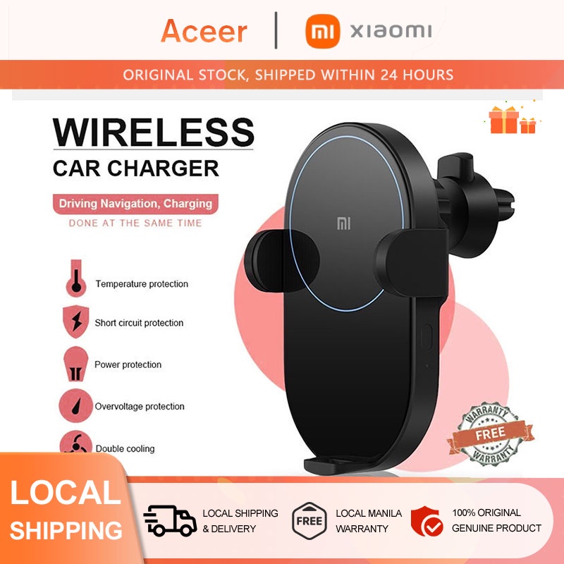 Xiaomi Mi Wireless Car Charger 30W Mijia Fast Charging Phone Holder ...