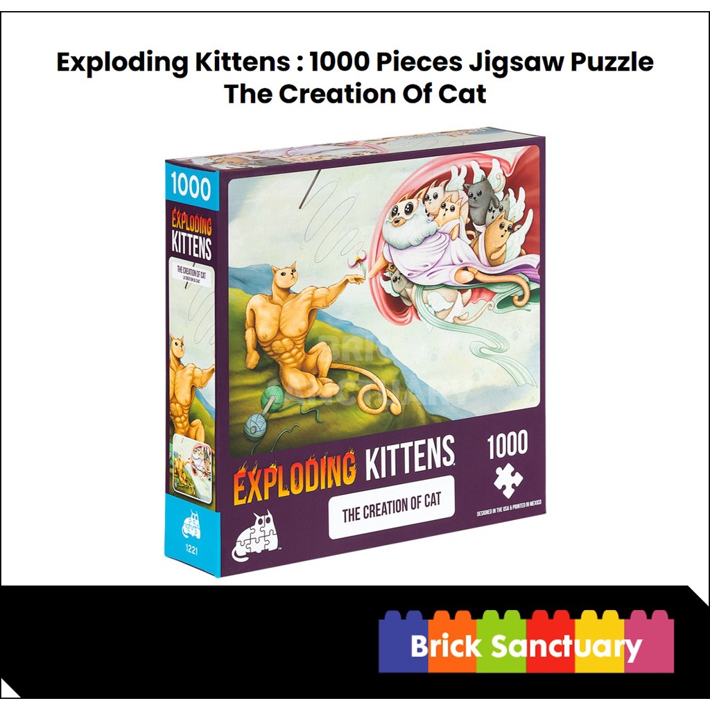 Exploding Kittens : 1000 Pieces Jigsaw Puzzle - The Creation Of Cat ...