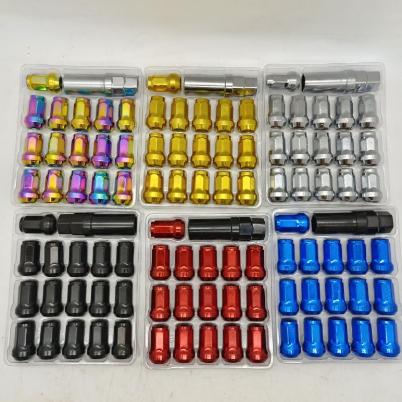 Heavy Duty Heptagon Wheel Nut Lock Sport Rim M12x1.5 Proton Perodua