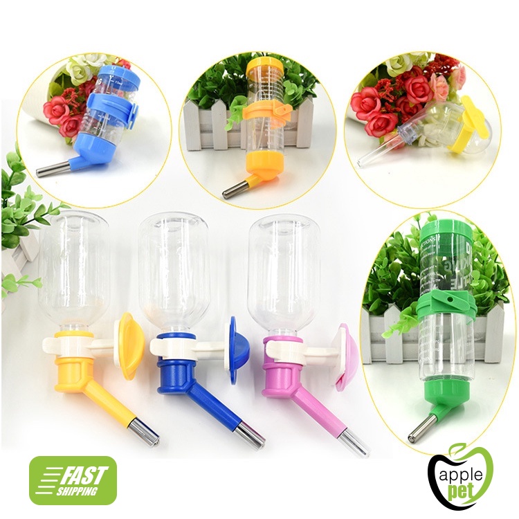 2 Stück Hamster-Wasserflasche, 60 Ml, Hängend, Lecksicher – Für Kleine Nagetiere Wie Hamster, Mäuse, Meerschweinchen