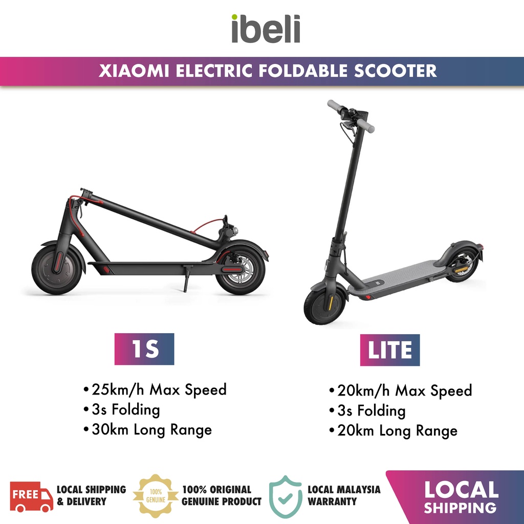 Xiaomi Electric Scooter Essential Lite / 1S / Pro 2 Smart App Foldable