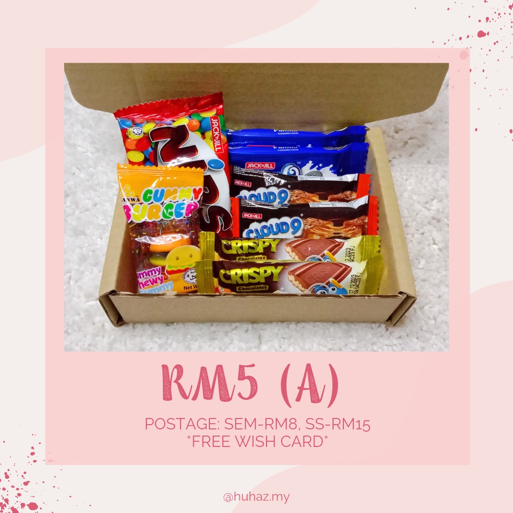 🎁 [FREE WISH CARD] GIFTBOX COKLAT BAJET MURAH | Shopee Malaysia