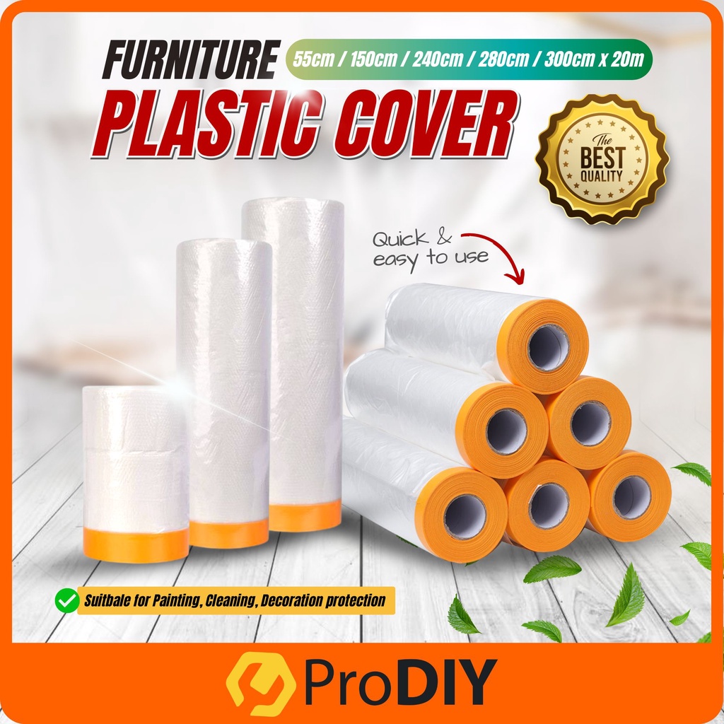 55 To 300cm Furniture Plastic Cover Sofa Dustproof Film Plastic Cover