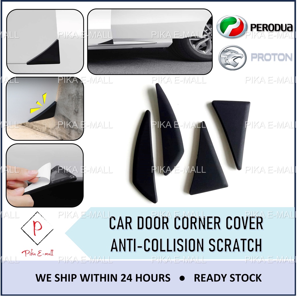 Pcs Car Door Corner Cover Bumper Anti Collision Protector Sticker Proton Perodua Alza