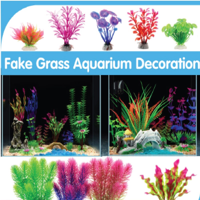 🔥Ready Stock 🔥 Mini Artificial Plastic Plants Fish Tank Decoration