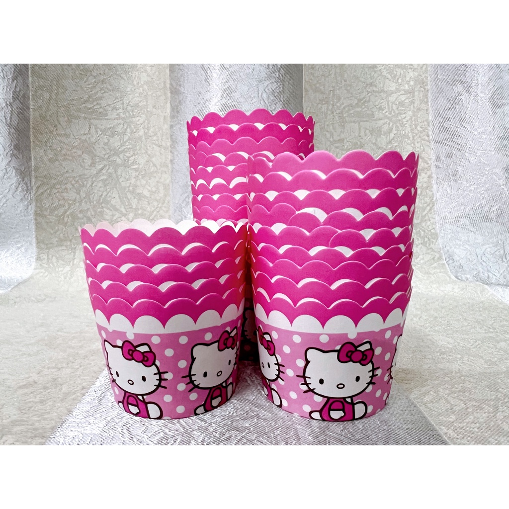 50+- pcs/Roll Colorful Small Paper Cup for Muffin Cup Bekas Kek CupCake ...
