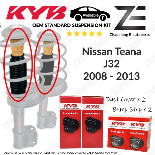 Nissan Teana J32 2008 - 2013 KYB Front Rear Absorber Dust Cover Shaft ...
