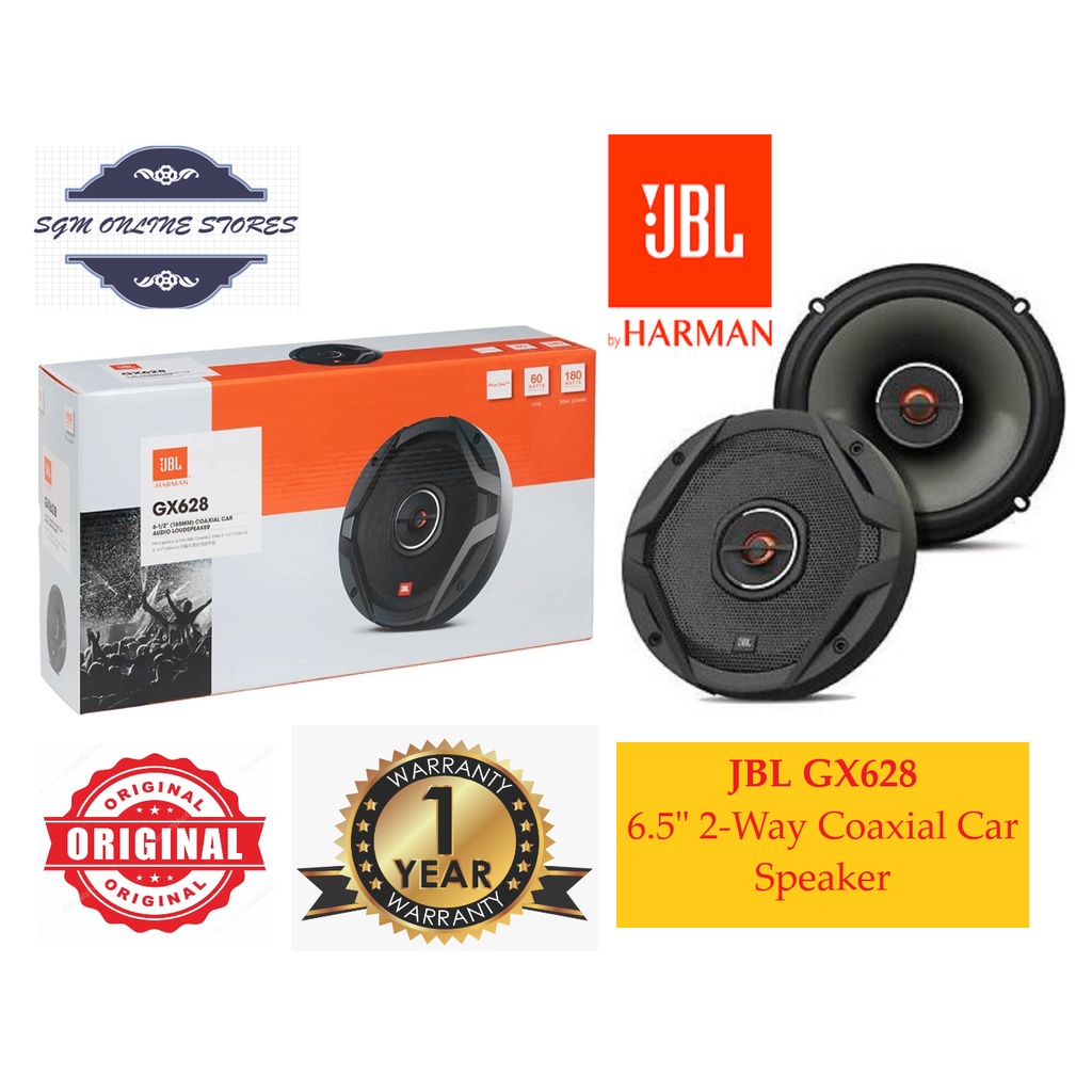 JBL GX628 GX Series 6.5inch 180 Watts Peak Power 2Way Coaxial Car