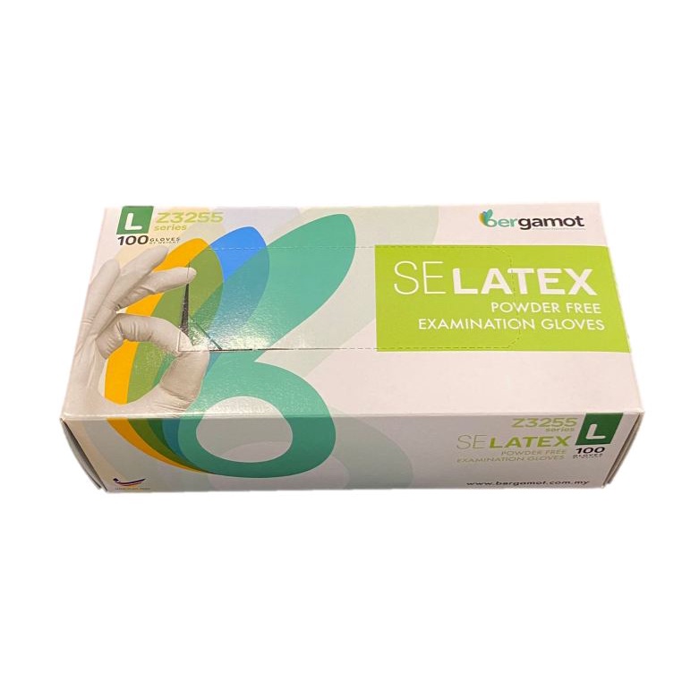 Z3255 Bergamot SE Latex Powder Free Examination Gloves (100 Pcs