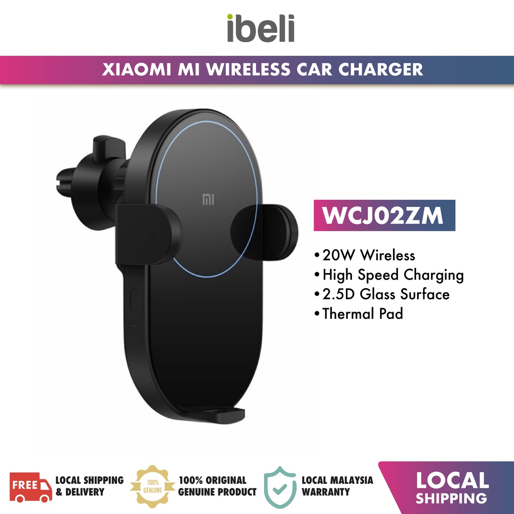 Xiaomi Mi Wireless Car Charger 20W / 10W Quick Fast Charging Phone Clip