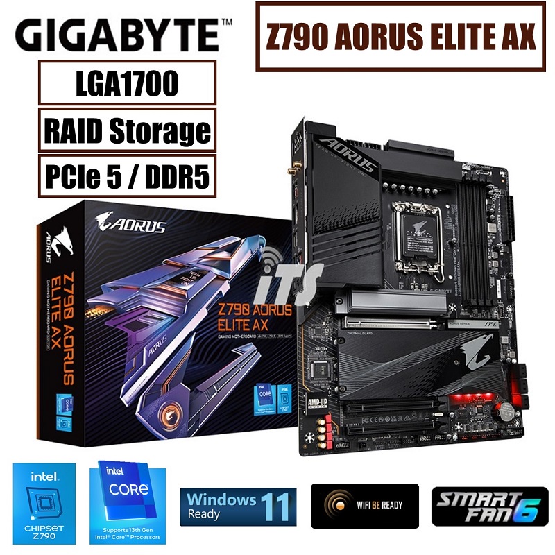 Gigabyte Z790 AORUS ELITE X AX DDR5 LGA1700 Mainboard (WiFi 6E / WiFi