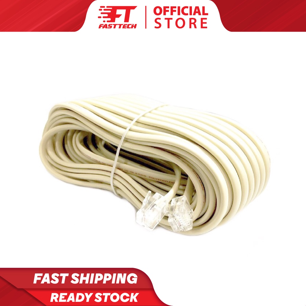 RJ-11 Pin to Pin Cable for Telephone Cable Extension Home Telekom Wire ...