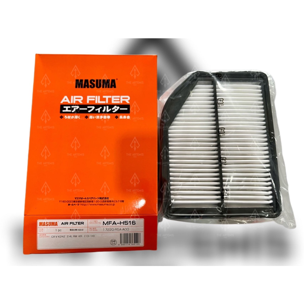 (MASUMA JAPAN) AIR CLEANER FILTER HONDA CRV TOA 2.4 2012-2016(17220-R5A ...