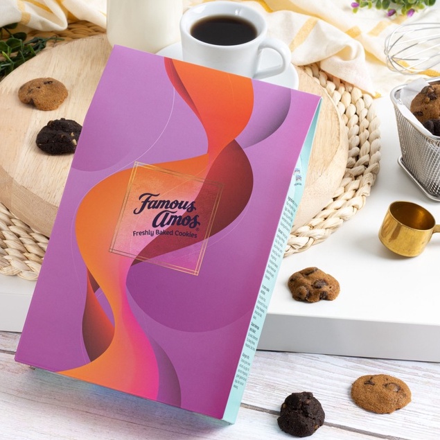 Famous Amos 180g Divine Gift Box Birthday Christmas Cookies Hadiah Kids ...