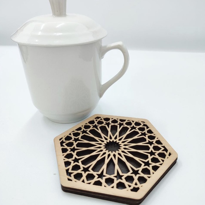 (Top Craft) Wood Coasters for Drinks Cup Glasses Table Protection