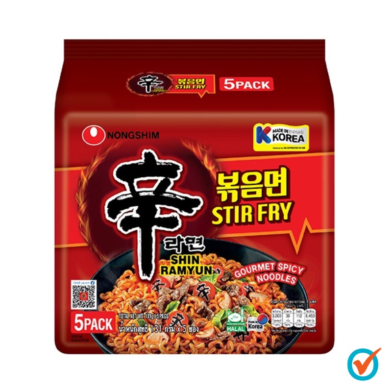 Nongshim Shin Ramyun Stir Fry (5 x 131g) | Shopee Malaysia