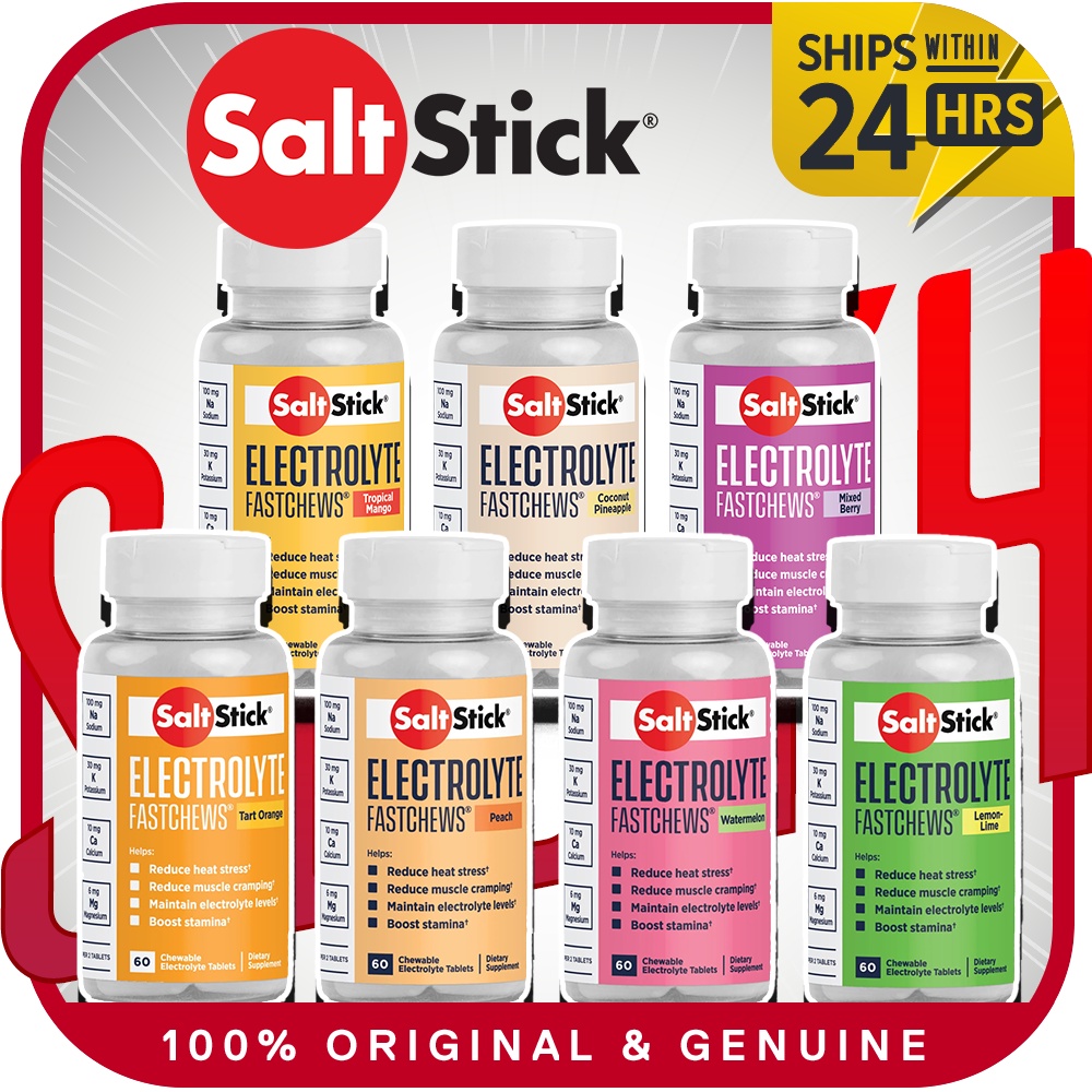 GENUINE SaltStick FastChews, Electrolyte Replacement Tablets for