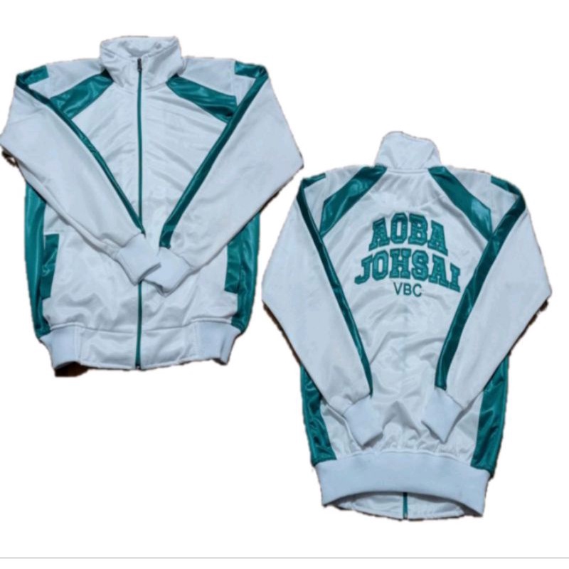 Leaffly Shiratorizawa Gakuen Karasuno Aoba Johsai High School Volleyball Cosplay Unisex Costume Sportswear Jacket Jersey, Karasuno, Medium