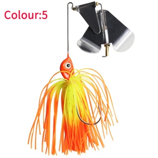 1Pcs 15g Micro Spoon Lure Jig Head Fishing Spinner Bait 3D Eyes 5 Colors  Sequins Rubber Skirt Jigging Lures Sinking Swim Jigs