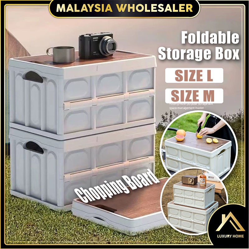 Foldable Storage Box Camping Outdoor Waterproof Container Home Car ...