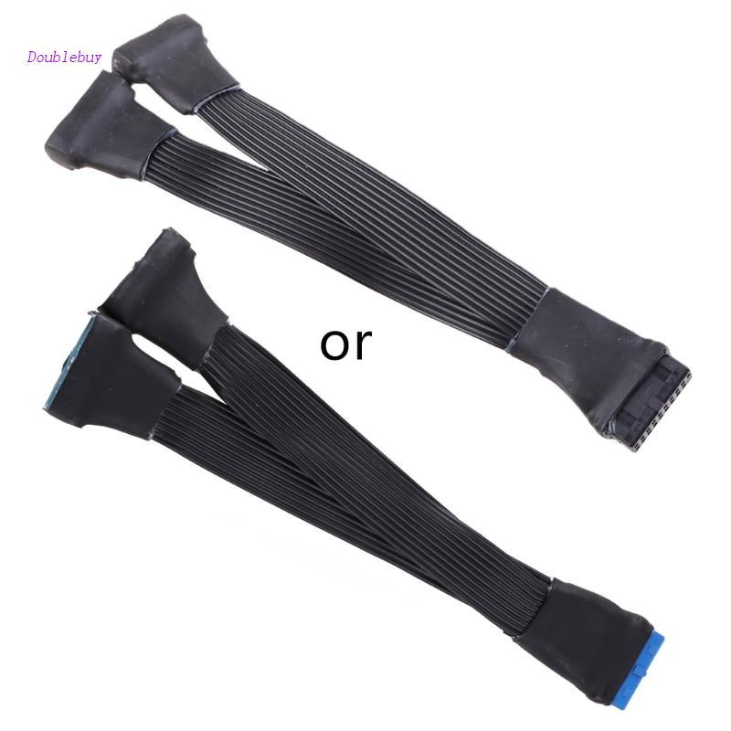 Doublebuy Motherboard USB 3.0 19PIN Header 1 to 2 Extension Splitter