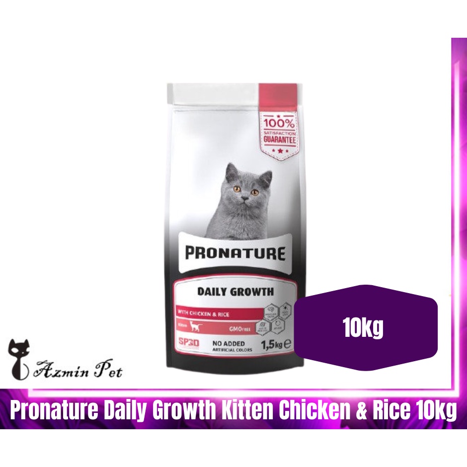 Pronature Daily Growth Kitten Chicken & Rice (Cat Food) 10KG Shopee