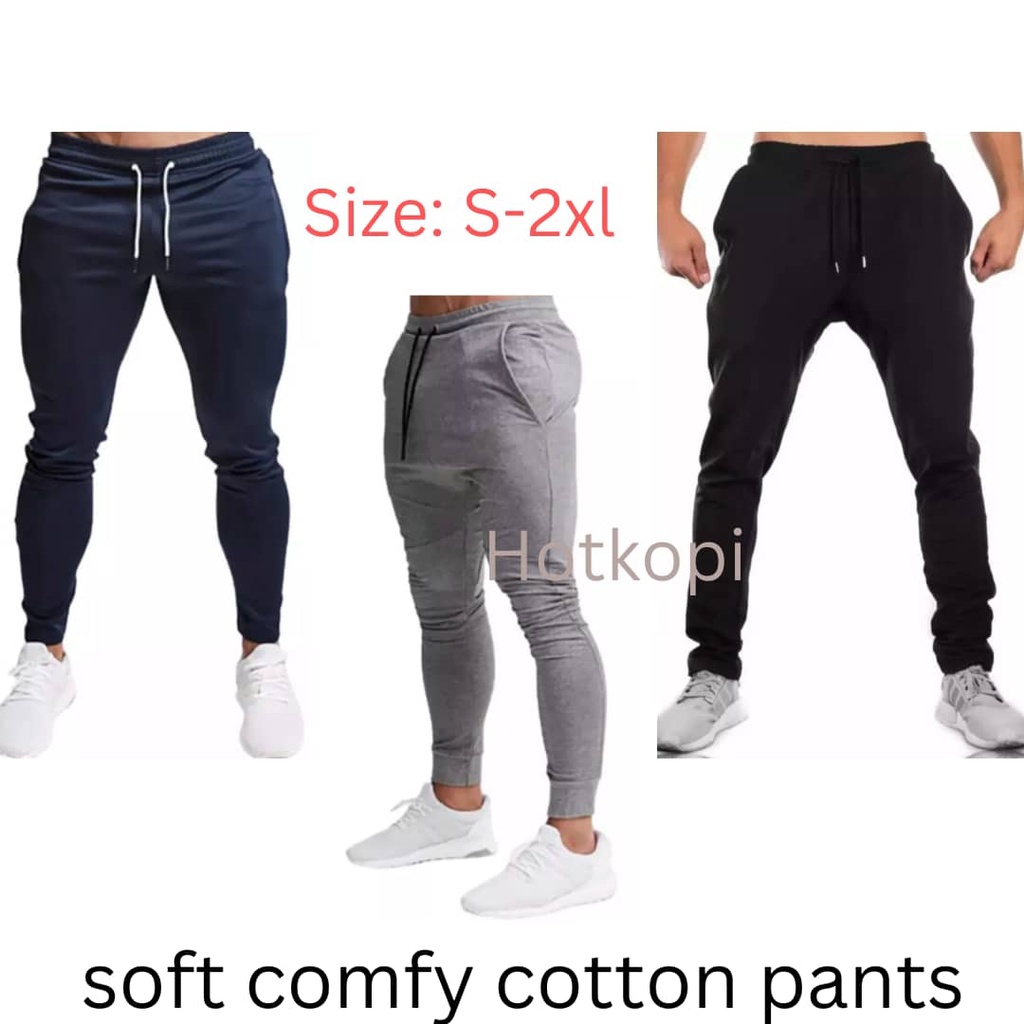 [Big sale 30%] men soft stretchy Trouser/Sweatpants(jogging/gym/workout ...