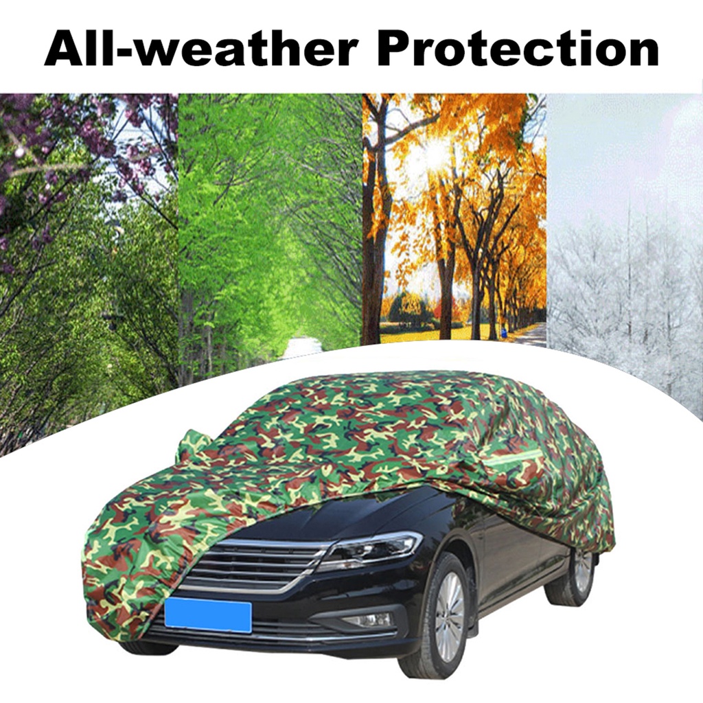 Car Cover Allweather Protection Full Covers with Reflective Strip