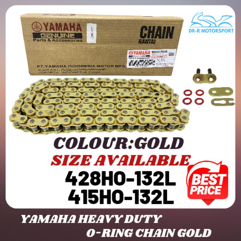 YAMAHA RANTAI CHAIN O-RING 428HO-132L/415HO-132L(COLOUR GOLD) | Shopee ...