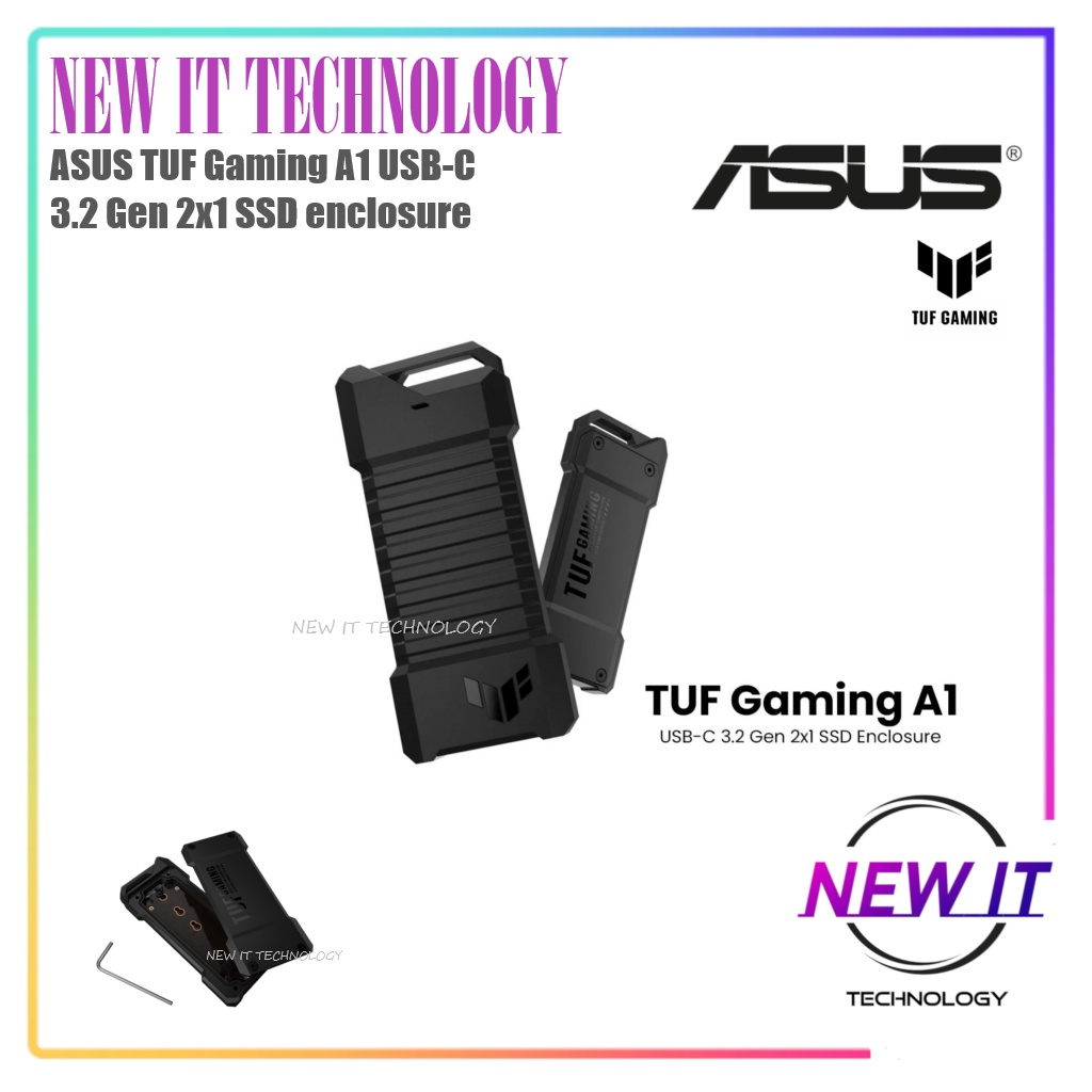 ASUS TUF Gaming A1 USB-C Gen 2x1 SSD enclosure, dual NVMe