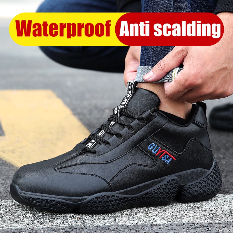 GUYISA safety shoes men waterproof Super light kasut keselamatan kasut safety steel toe Ready sto