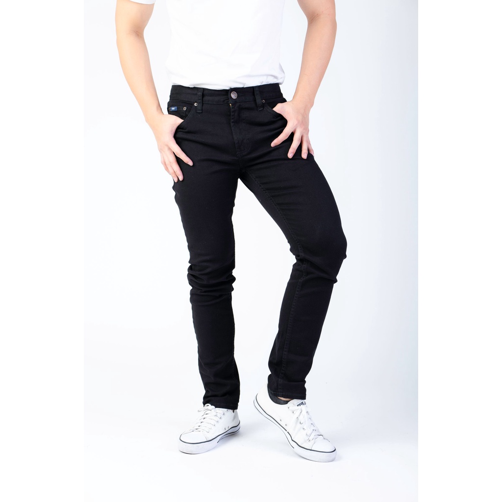 Dapper MenSlim Fit Long Pants Jeans BlackJ35191BS Shopee Malaysia