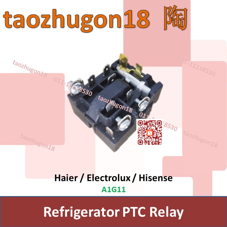 Haier Electrolux Hisense PTC Starter Relay & Overload Fridge