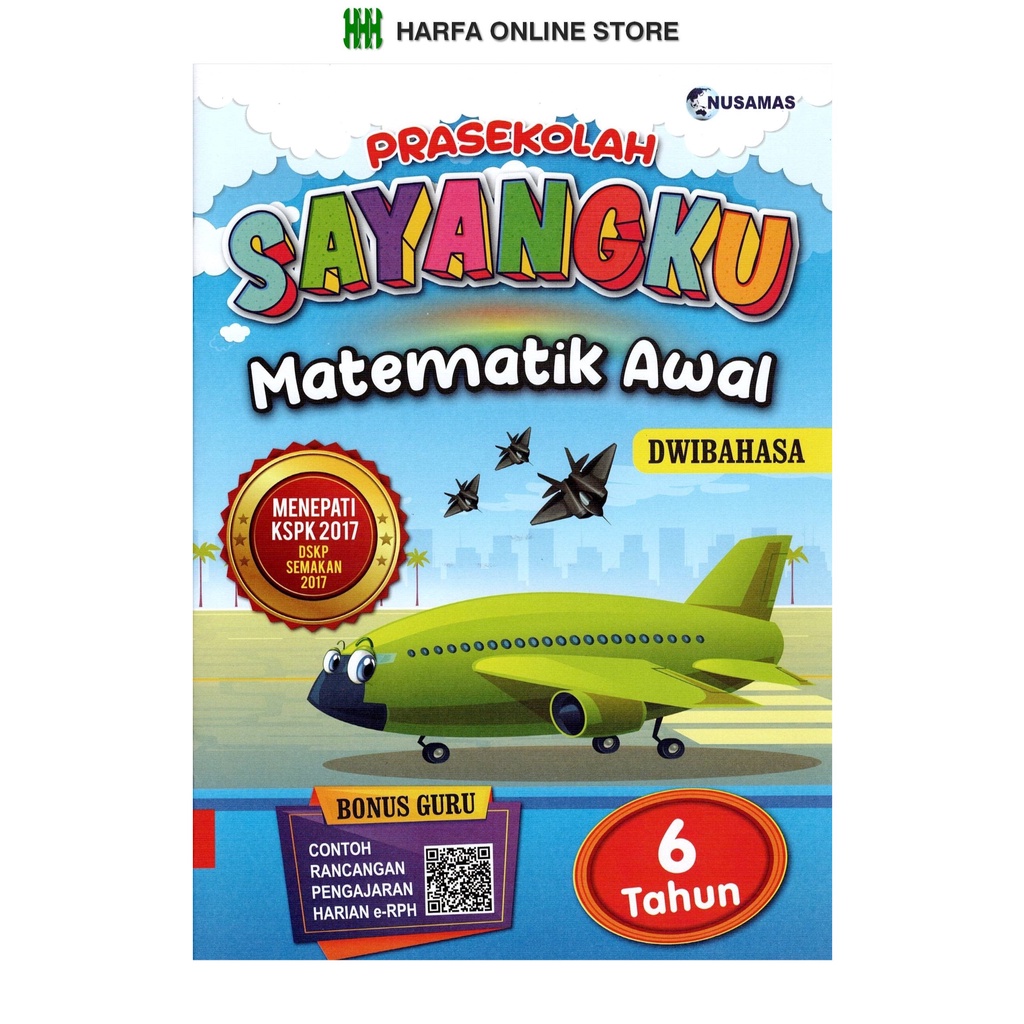 Buku Latihan Prasekolah Sayangku Matematik Awal Dwibahasa 6 Tahun Shopee Malaysia