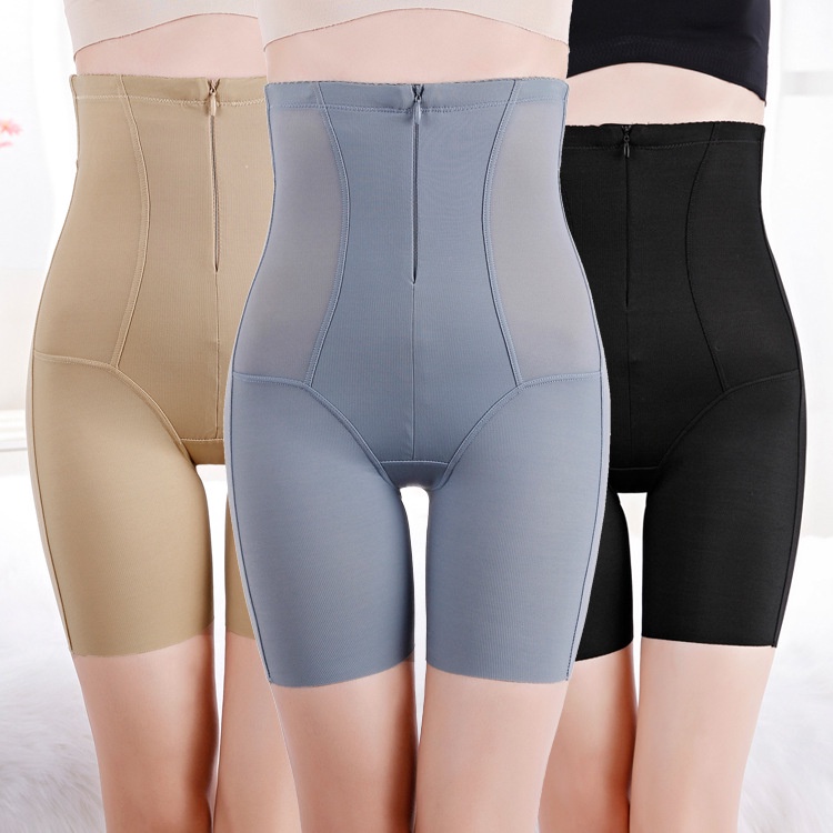 Fashion High Waist Lifting Body Shaper Shapewear Lifter Shaper One-piece  Body Shaping Pants Breathable Breasted Belly Pants