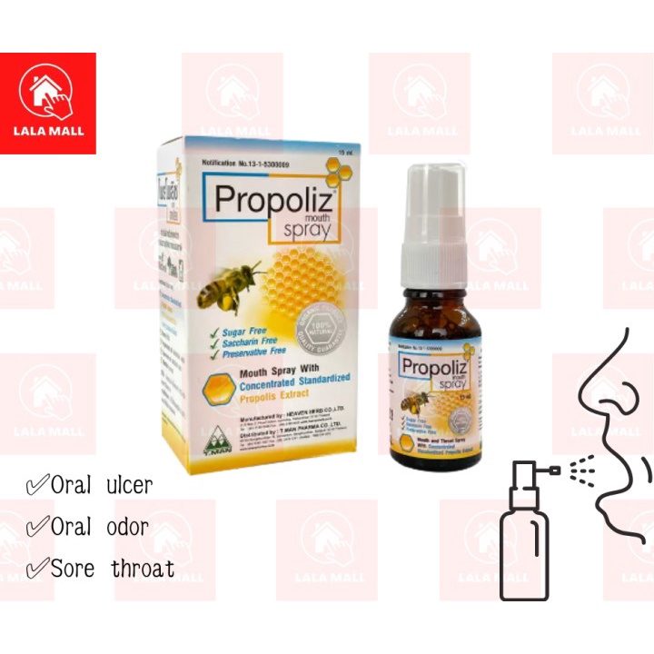 Ready Stock Propoliz Mouth Spray Propolis 15ml Semburan mulut Propolis ...