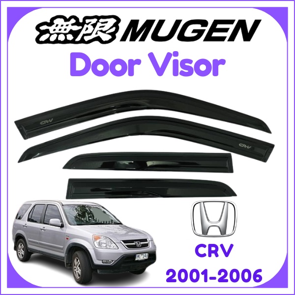 HONDA CRV 2001-2006 MUGEN DOOR VISOR AIR PRESS WINDOW VISOR (4PCS/SET ...