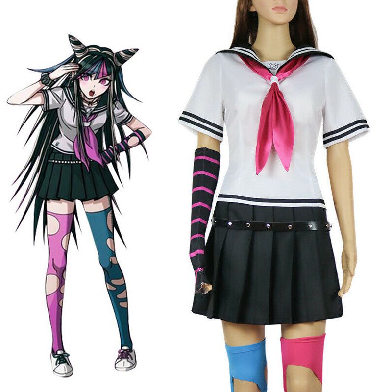 Ronpa Dangan Danganronpa Ibuki Mioda Cosplay Costume Uniform Wig Skirt Dress Set Shopee Malaysia 2306