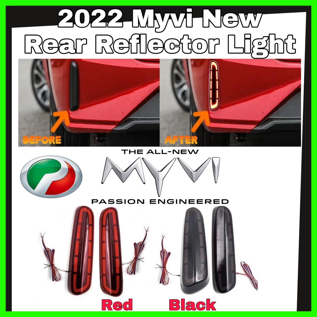 Perodua Myvi All New 2022 2018 Rear Bumper Reflector Brake Light Lamp ...