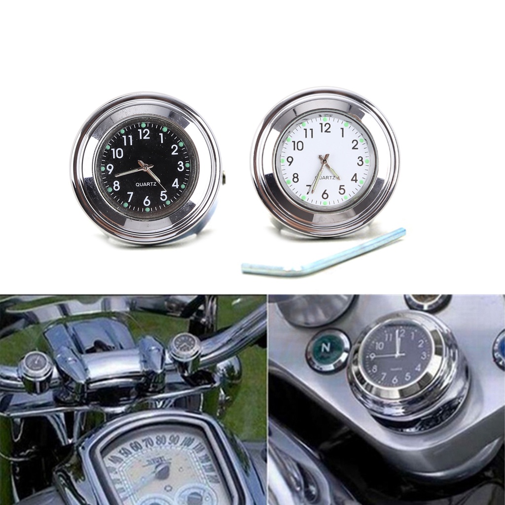 mm Mini Motorcycle Digital Clocks Motorbike Mount Watch Digital