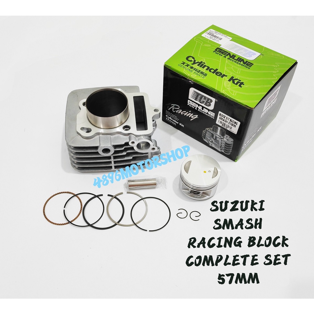 TCB SUZUKI SMASH110 SMASH 110 REVO 57MM RACING CYLINDER BLOCK ASSY ...