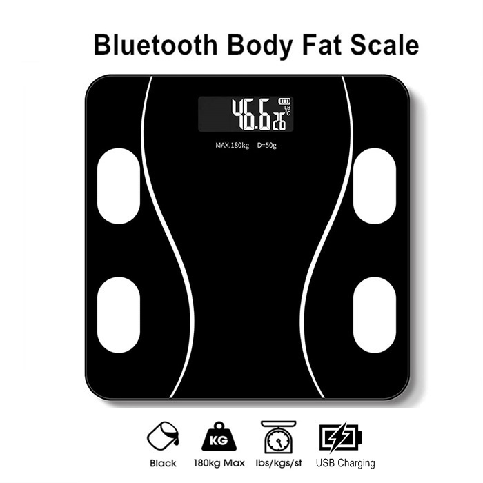 (READY STOCK!) Body Fat Scale Bluetooth Body Scales Smart 12In1