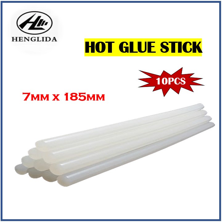 10Pcs 11mm Dia Gold Tone Glitter Electric Hot Melt Gun Glue Sticks 150mm