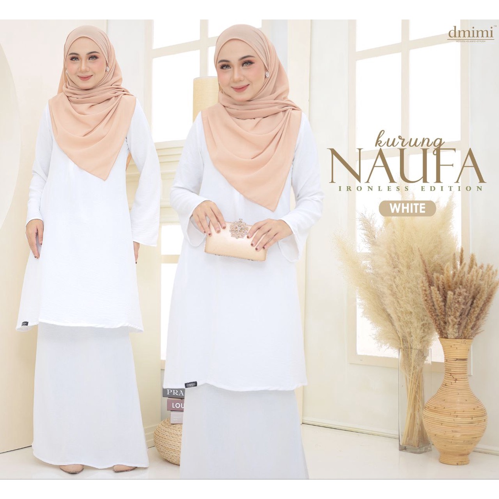 Kurung Naufa [READYSTOCK] Cutting Kurung Pahang, Material Ironless tak ...