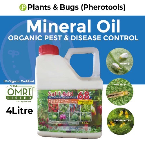MINERAL HORTICULTURAL OIL 4L Organic Insecticide, Fungicide, Miticide ...